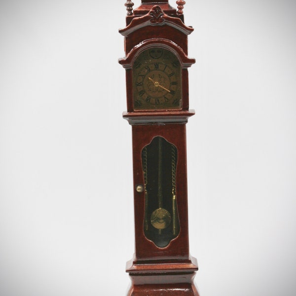 Dollhouse Miniature One Inch Scale 1:12 Grandfather Clock