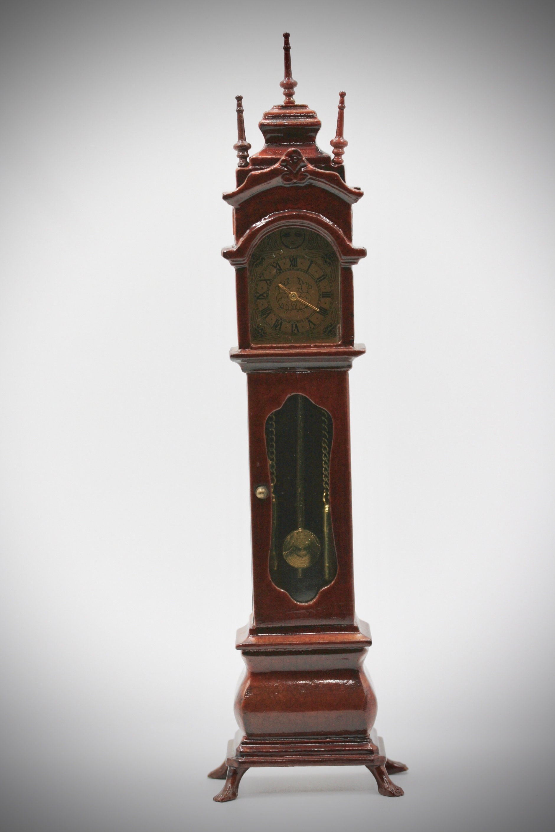 Dollhouse Miniature One Inch Scale 1:12 Grandfather Clock
