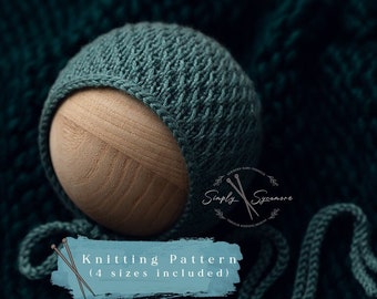 Strickanleitung Cyrpress Bonnet Größe Newborn - Kind inklusive - INSTANT DOWNLOAD