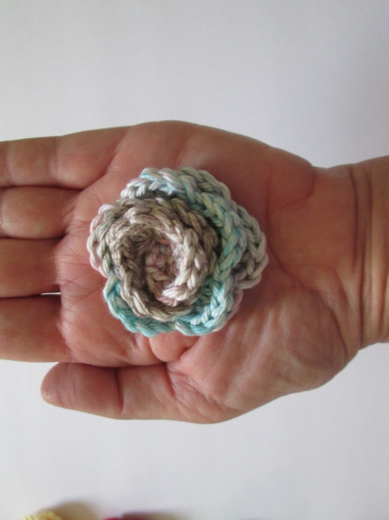 Crochet Rose Applique