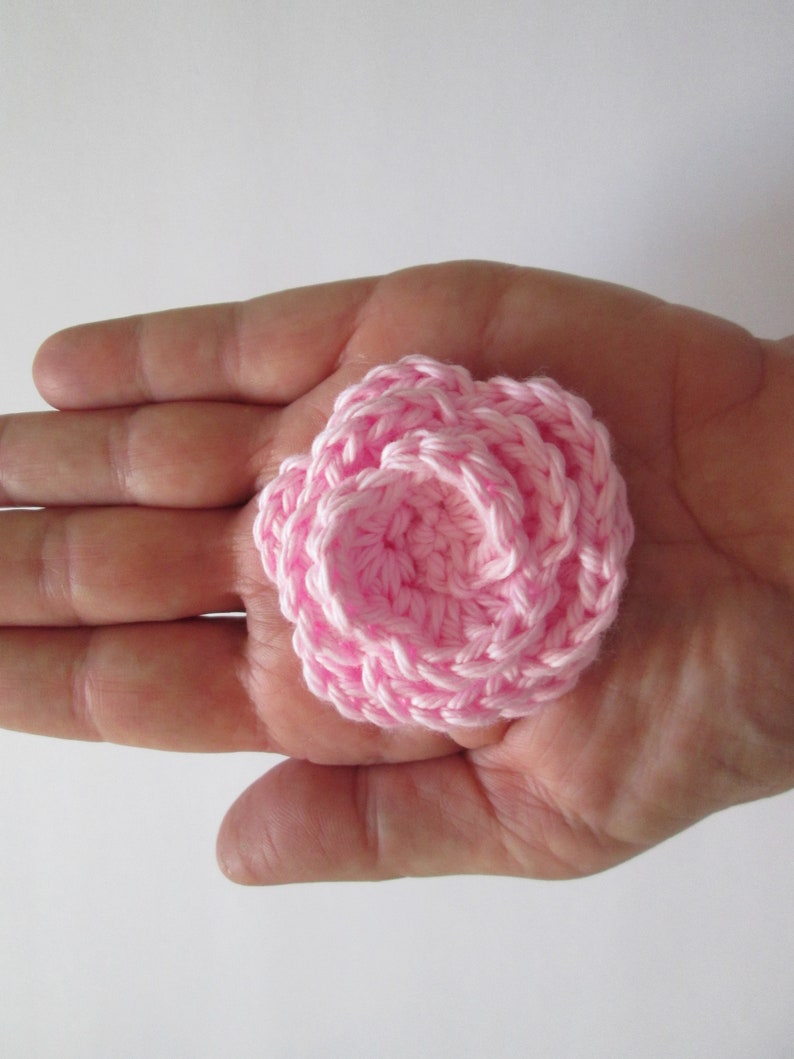 Crochet Rose Applique