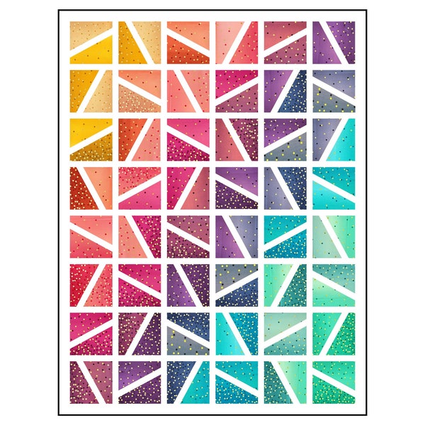 Color Jolt Quilt Pattern