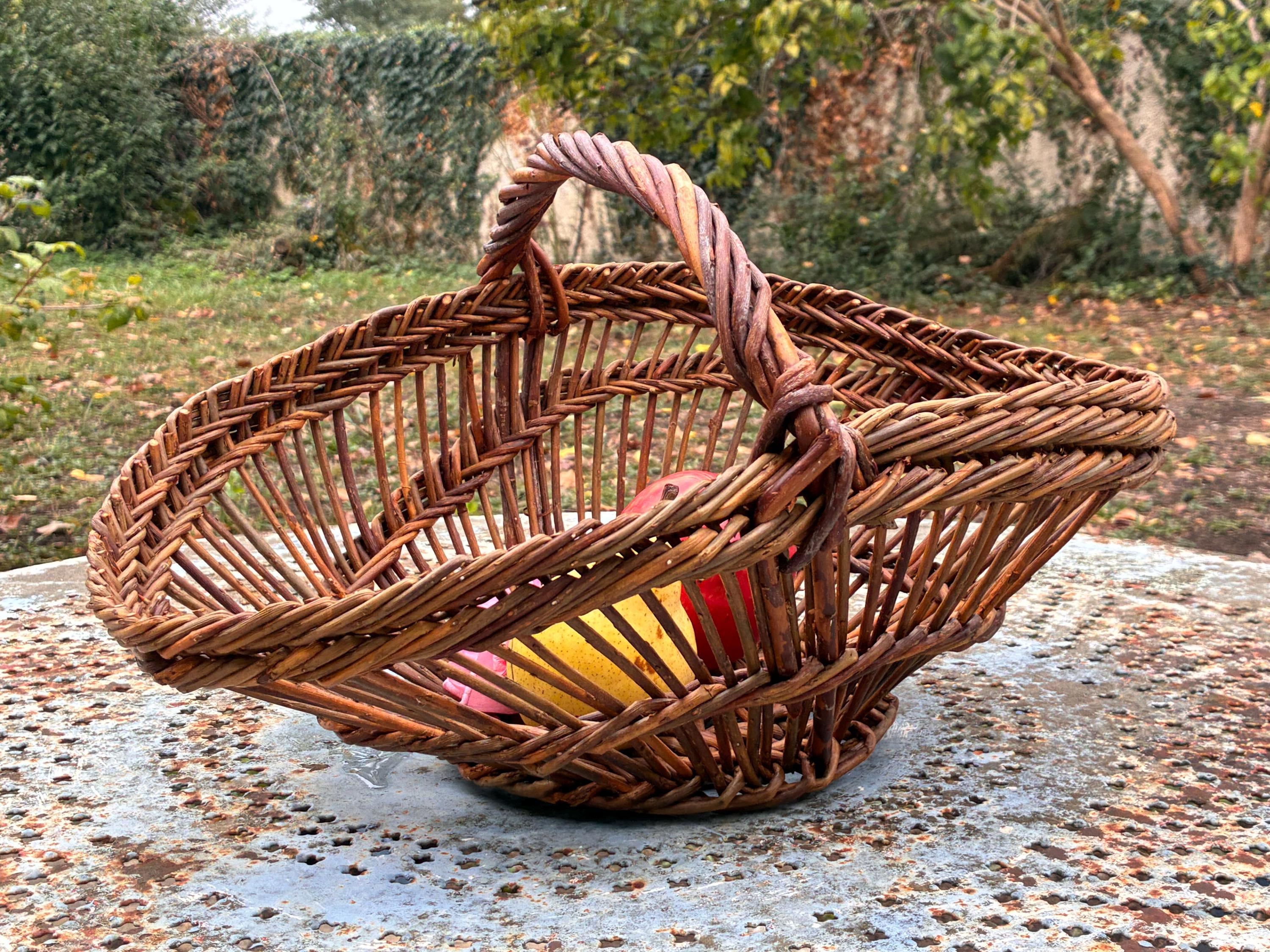 Antique Wicker Basket - Etsy
