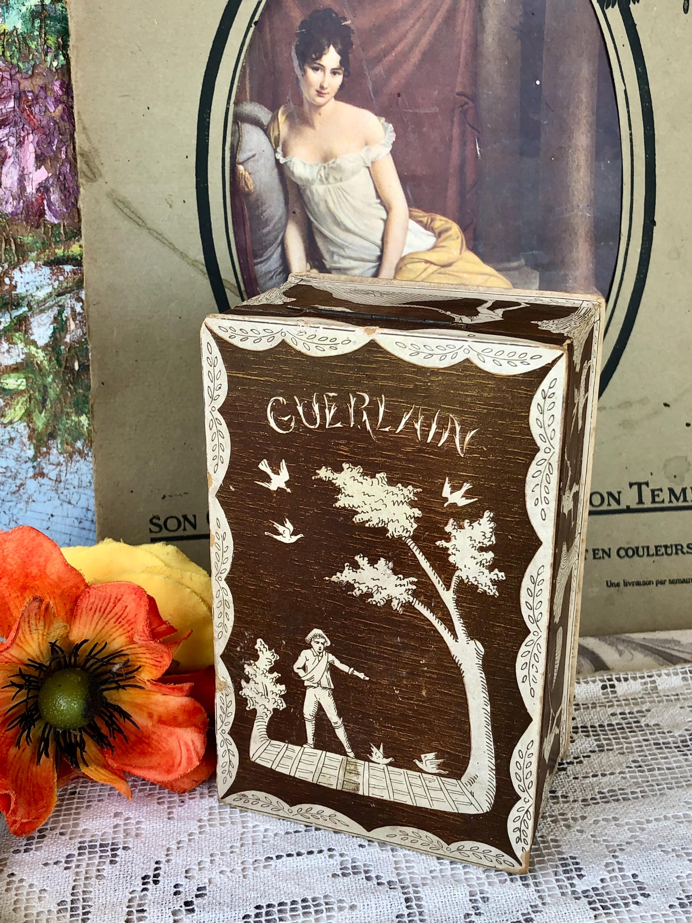 French Vintage 1940s Guerlain Perfume Box / Lovely Iconic Design