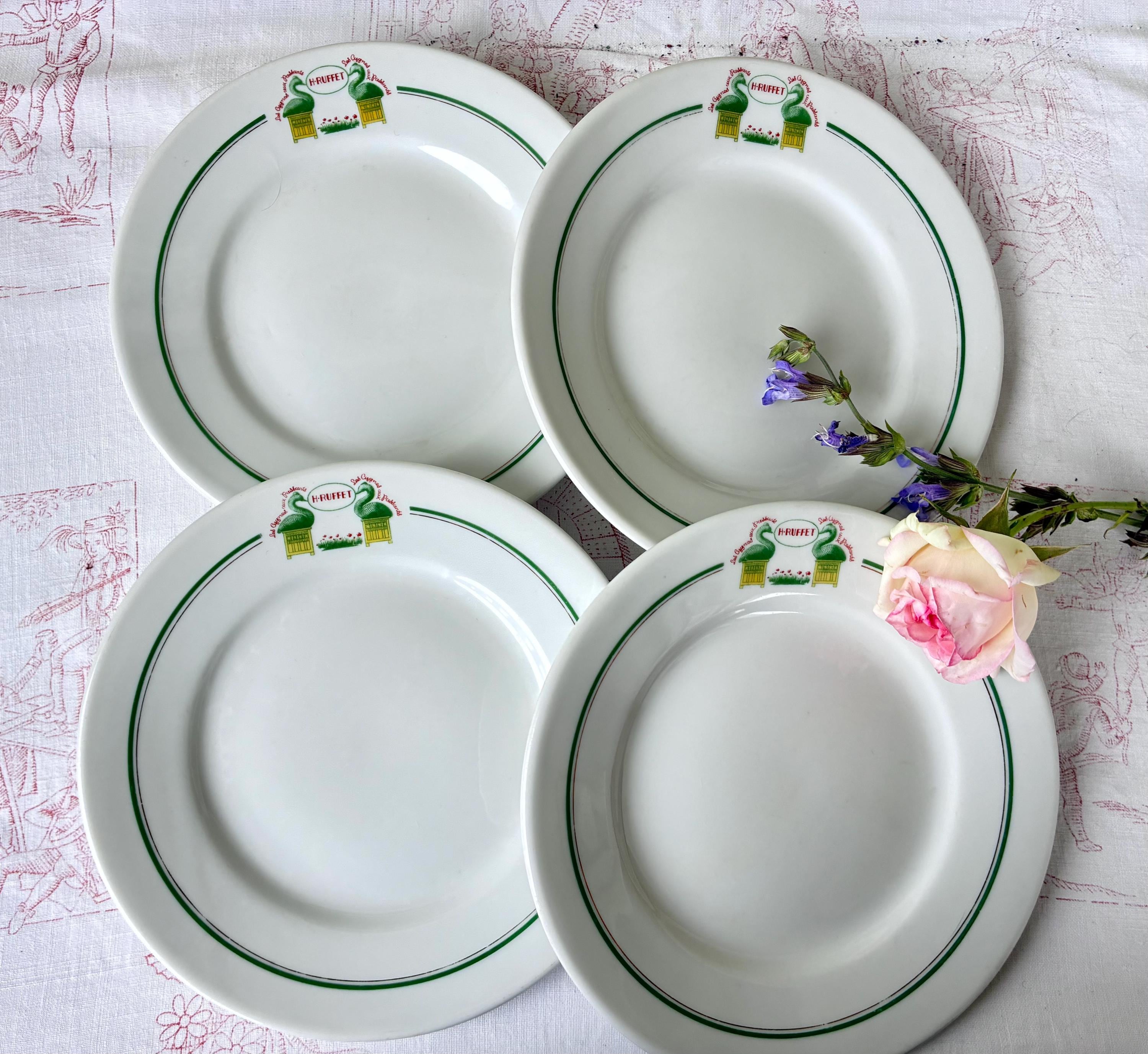 French bistro plates - Etsy 日本