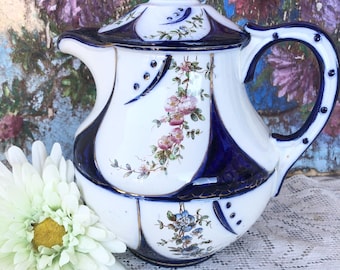 リモージュ  ポット　フランス フランス製リモージュ未使用青い小花のピッチャーセット