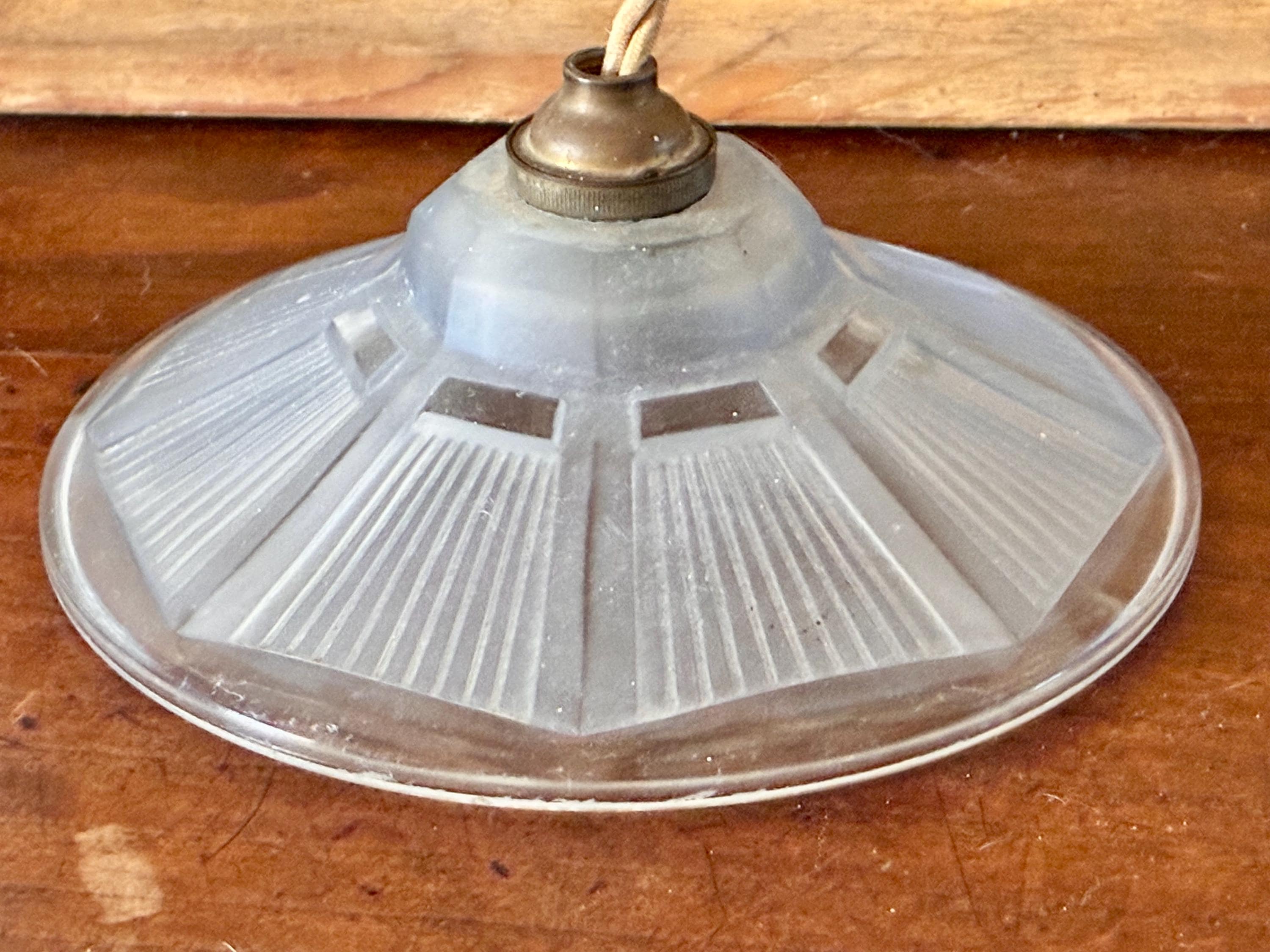 Vintage lampenschirm 1920 glas antik