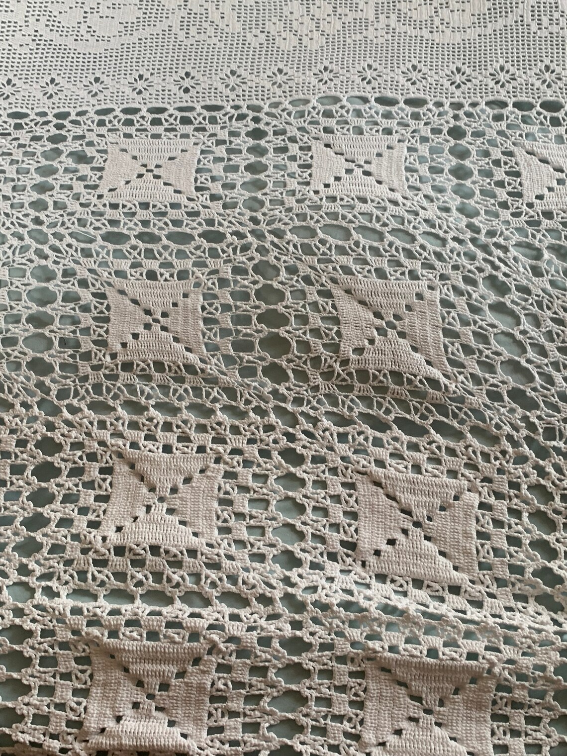 Wunderschöner französischer antiker weißer Baumwolle Gehäkelte | Etsy