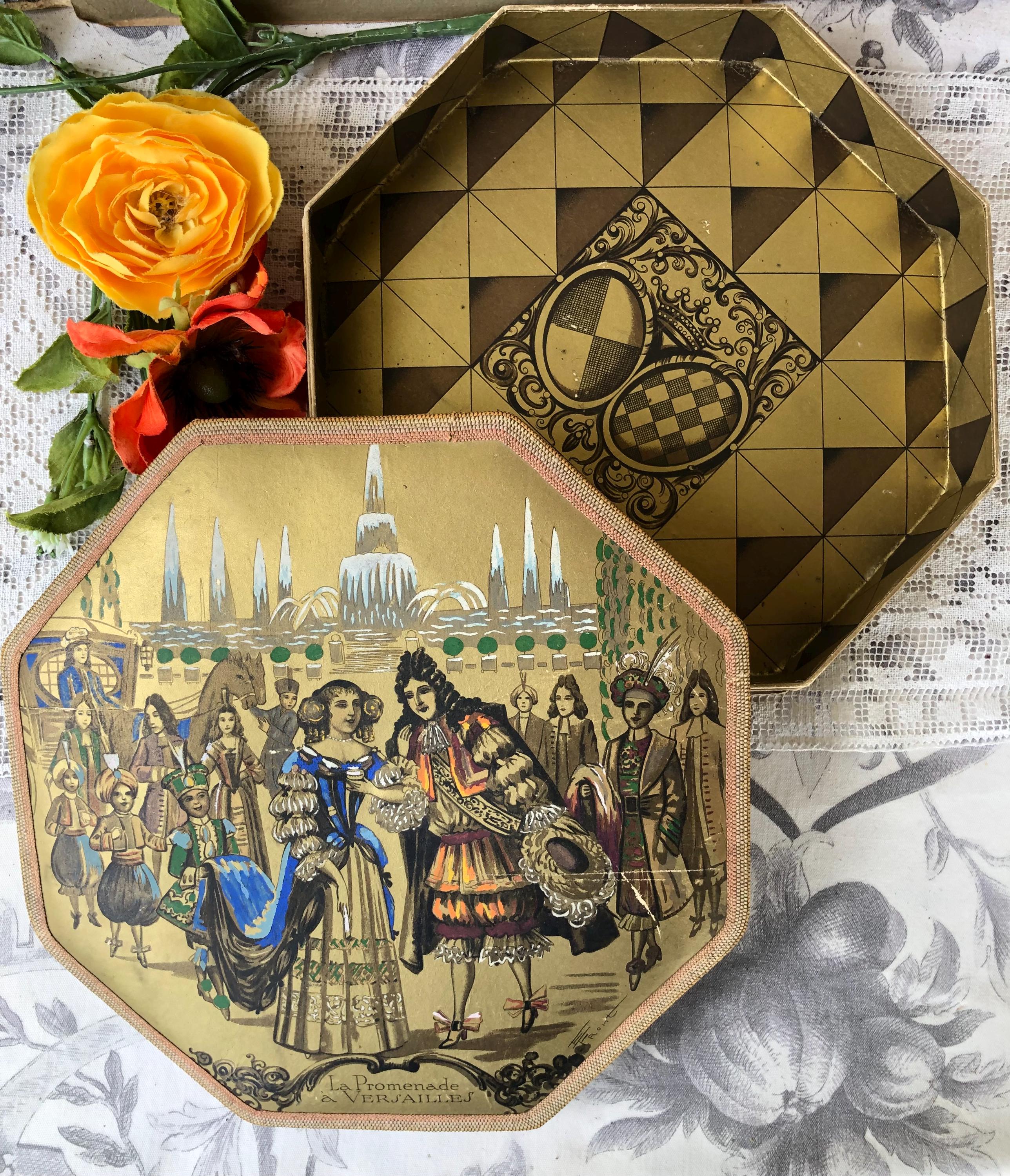 French Chocolate Boxes 1920s/30s. Marquise de Sevigne, Paris