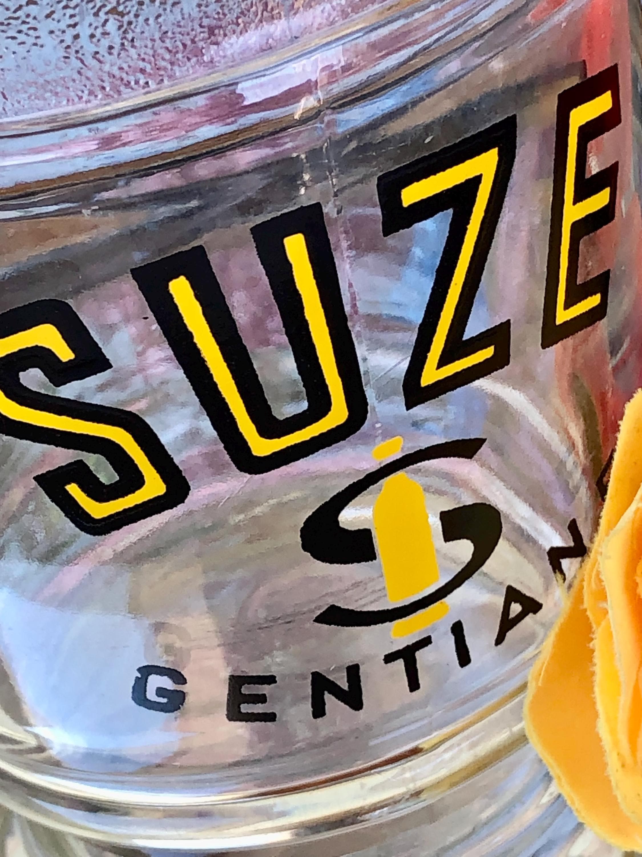 フランス アンティーク SUZE 販促商品 ガラス製 アイスバケツ 美術品・アンティーク・コレクション フランス アンティーク SUZE 販促