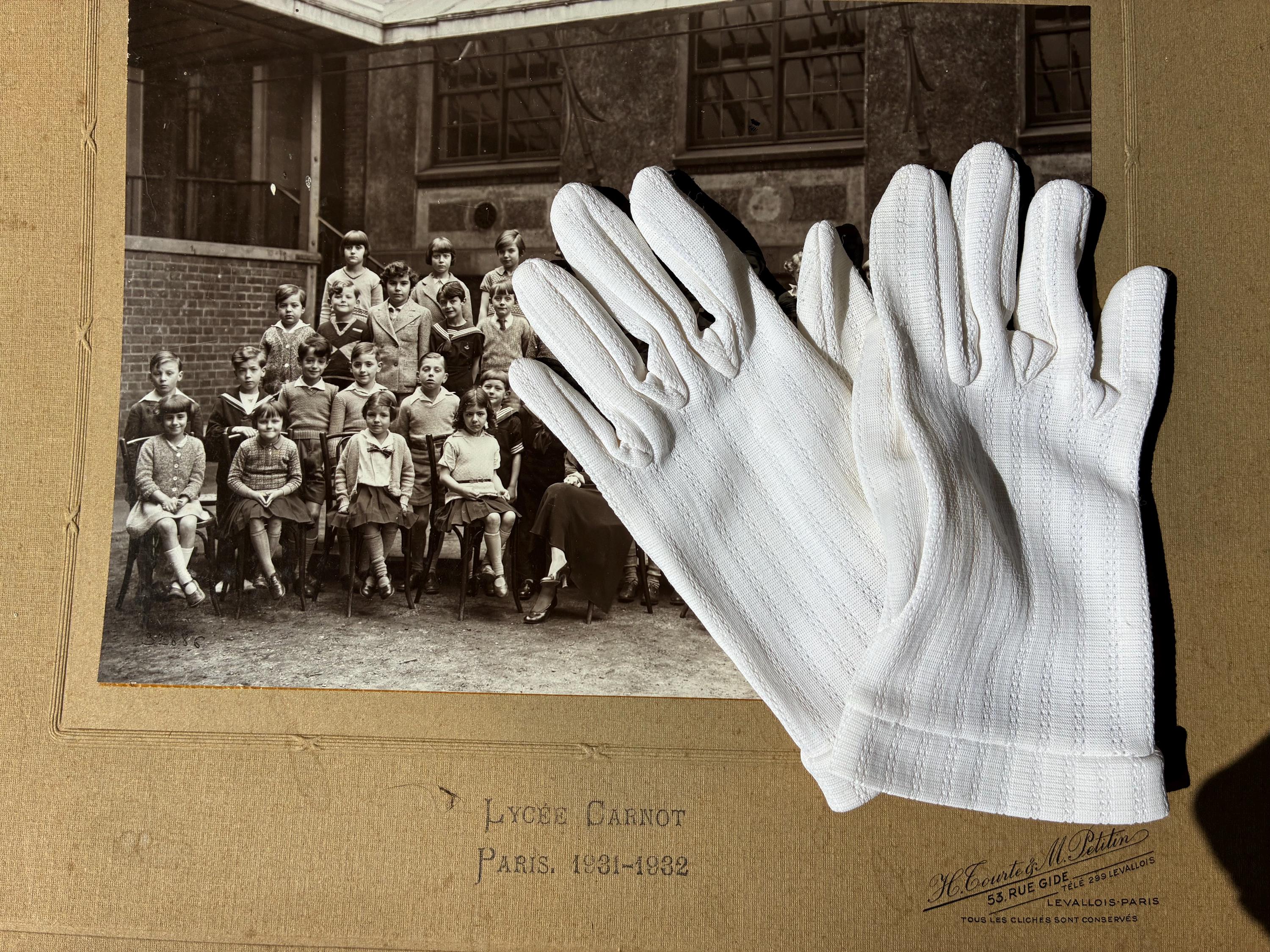 Gants Blancs Vintage Années 70 - Dentelle Pour Mariage, Communion, Baptême - Taille Unique