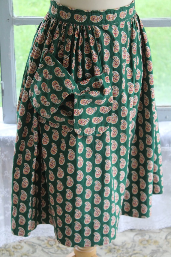 Fabulous French Antique 1930s Green Provençal "Ful