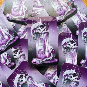 Asexual Pride Snake |  Laminate Sticker | Handmade & Illustrated | Pride Snake Collection