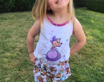 Disney Inspired Summer Romper - animators collection - Girl, baby, boy romper - tank romper - figaro, cinderella, aristocrats romper