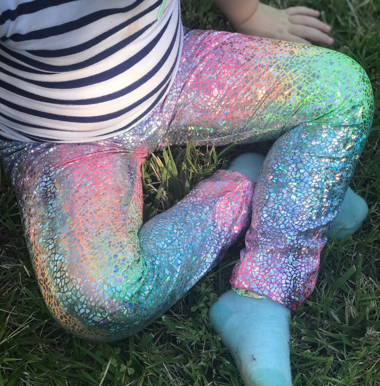 Blue leggings toddler hot sale