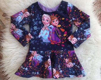 Frozen 2 Inspired Peplum - Elsa, Anna, Olaf peplum - frozen top