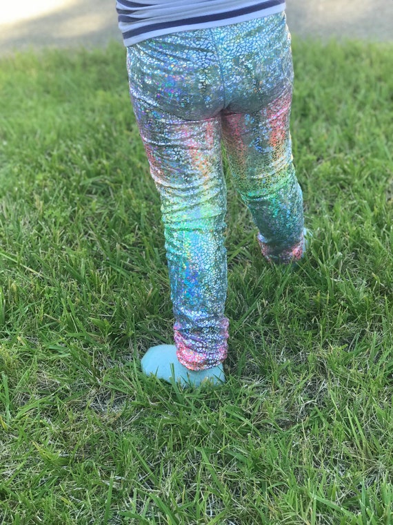 Unicorn Leggings Baby, Toddler Leggings Kids Leggings Metallic, Sparkly  Holographic Leggings Whimsical Leggings Rainbow Unicorn 
