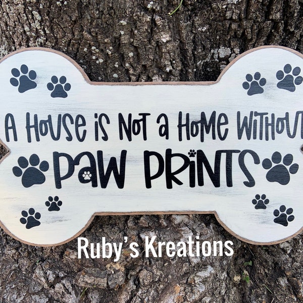 Dog Bone Wreath Sign, Dog Lovers, Animal Sign, Farmhouse, Wreath Attachment, Rustic Sign, Everyday, Wall Decor, Home Decor, Front Door, Pets