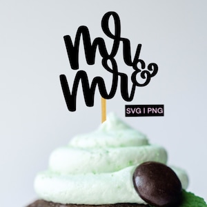 Meneer en meneer svg, bruidstaart topper svg, digitale taart topper, diy cake topper, bruidegom en bruidegom svg, homohuwelijk svg, zijn en zijn svg, png