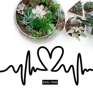 Heartbeat svg, gezondheidszorg svg, hart svg, hartslag svg, svg bestanden voor cricut, handlettered svg, hartslag lijn svg, mok svg, tshirt svg