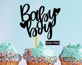 Baby boy cake topper svg, baby shower cake topper svg, it's a boy svg, baby cake topper svg, boy or girl svg, cake topper cut file, baby svg