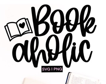 Bookaholic svg, book nerd svg, book lover svg, librarian svg, reading svg, book svg, book quote svg, handlettered svg, bookish svg, book png