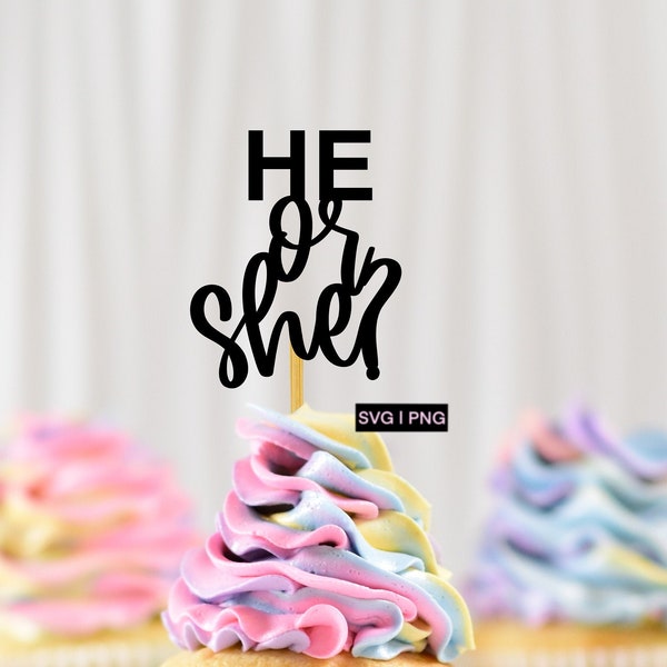 He or She Svg - Etsy