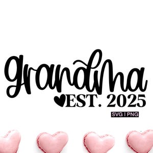 Grand-mère est svg 2025, nouvelle chemise grand-mère svg, cadeau pour grand-mère svg, svg grand-mère 2025, svg à la main, future grand-mère svg, svg grand-mère pour la première fois