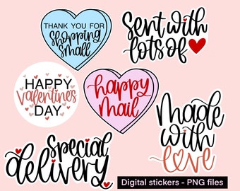 Adesivi digitali di San Valentino solo per piccole imprese PNG, adesivi per imballaggi digitali, adesivi per imballaggi per piccole imprese png, amore png