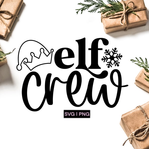 Elf crew svg, christmas crew svg, christmas squad svg, elf squad svg, funny christmas svg, elf shirt svg, family christmas svg, xmas svg