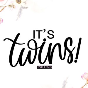It&#39;s twins svg, pregnancy announcement svg, gender reveal svg, baby shower svg, baby twins svg, new baby svg, twin pregnancy svg, twins svg
