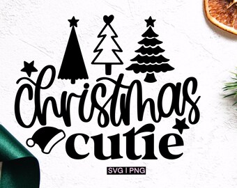 Navidad cutie svg, bebé navidad svg, niños navidad svg, lindo navidad svg, svg escrito a mano, vibraciones navideñas svg, camisa de navidad svg