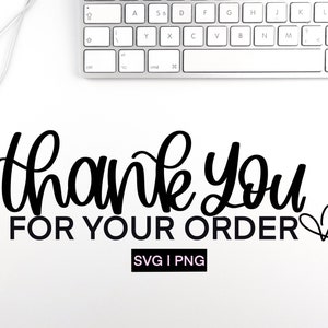 Bedankt voor uw bestelling svg, dank u kaart svg, klein bedrijf svg, handgeschreven svg, dank u gesneden bestand, gelukkige mail svg, dank u png