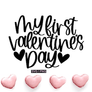 Meu primeiro dia dos namorados svg, dia dos namorados svg, bebê dia dos namorados svg, bebê primeiro svg, clipart do dia dos namorados, svg com letras à mão, primeiro dia dos namorados svg