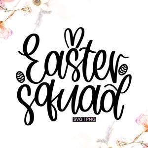 Escuadrón de Pascua svg, equipo de pascua svg, familia de pascua svg, camisa de pascua svg, conejo de pascua svg, niños de pascua svg, svg manejado, lindo svg de pascua