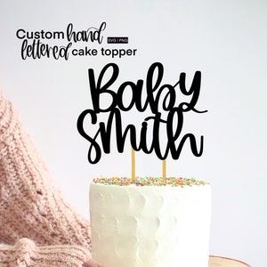 Benutzerdefinierte Baby Name Cake Topper svg, Baby Shower Cake Topper svg, personalisierte Baby Cake Topper svg, Cake Topper geschnitten Dateien, digitale Cake Topper