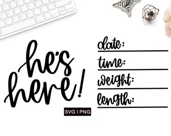 Download Birth Stats Svg Etsy