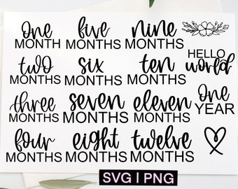 Download Baby Milestone Svg Etsy