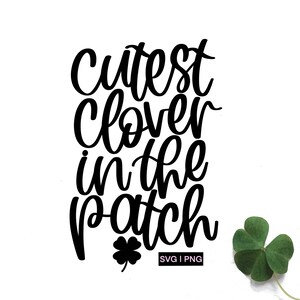 Süßes Kleeblatt im Patch svg, Baby St Patricks Day SVG, Baby Frühling, Baby Kleeblatt Svg, Baby Kleeblatt svg, handbeschriftetes Svg, St pattys svg