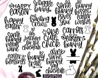 Paquete svg de Pascua, feliz pascua svg, citas de pascua svg, conejo de pascua svg, svg manejado, bendiciones de pascua svg, signo de pascua svg, pascua png