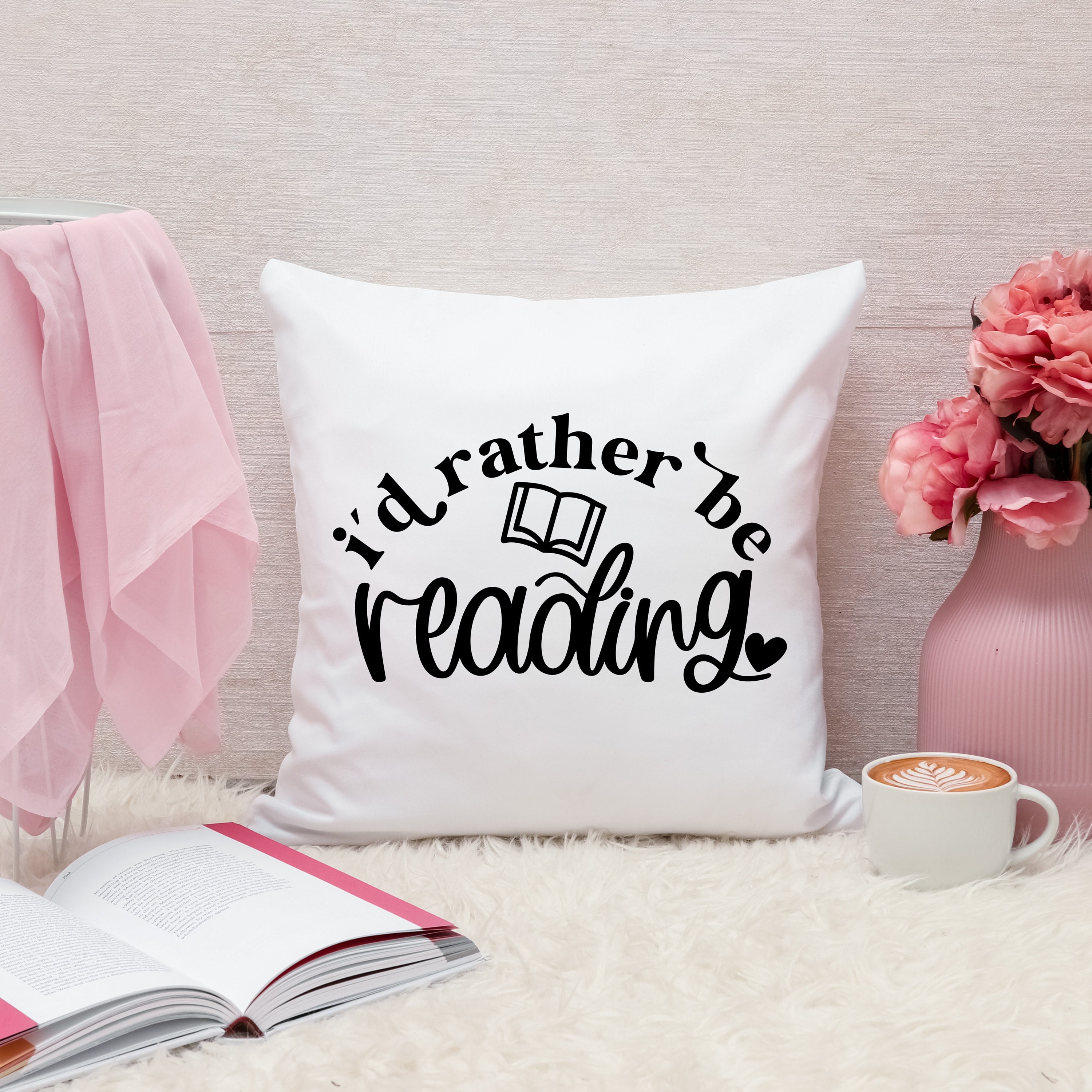 I'd Rather Be Reading Svg, Book Lover Svg, Book Nerd Svg, Book Worm Svg ...