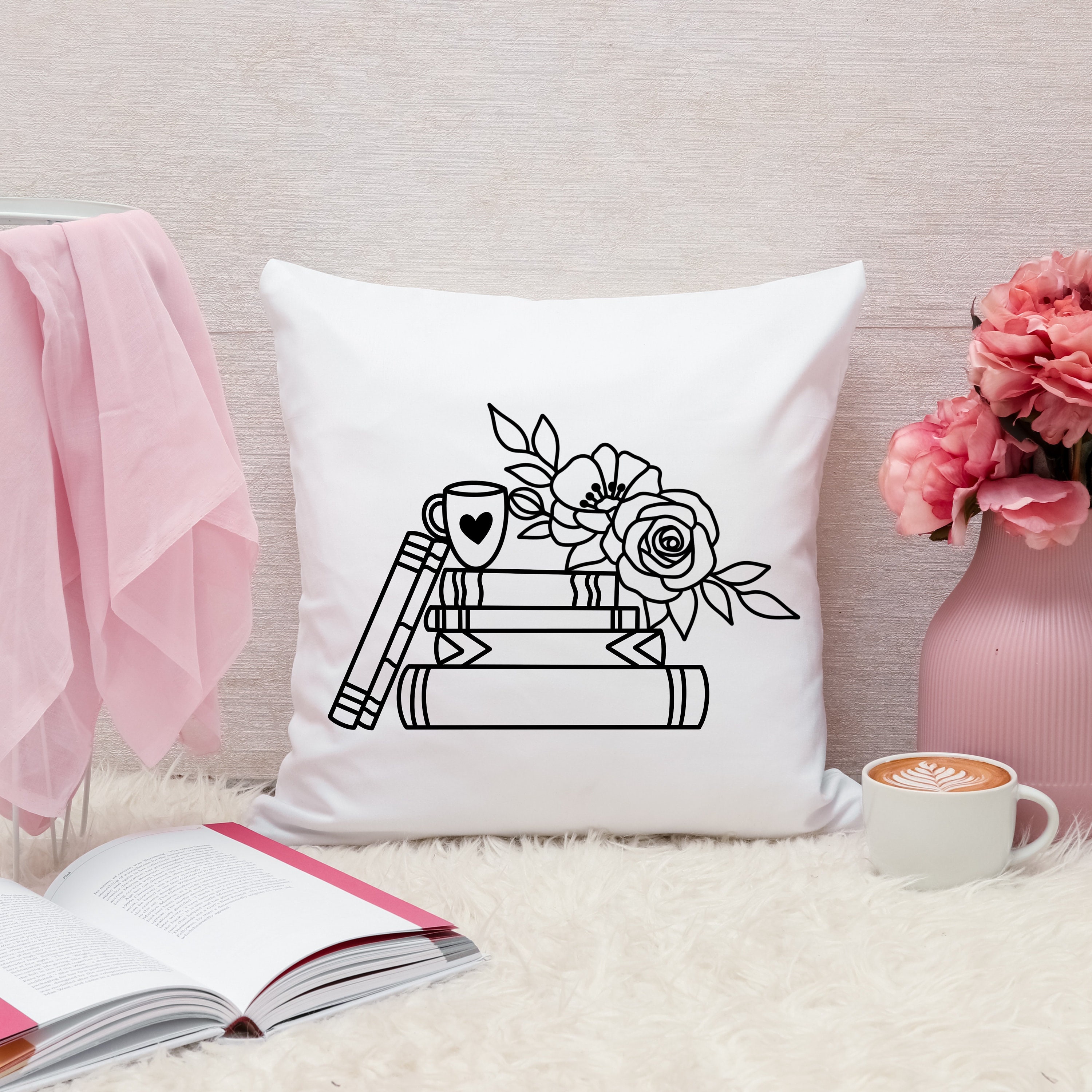 Book With Flowers Svg Book Clipart Svg Book Lover Shirt Svg | Etsy ...