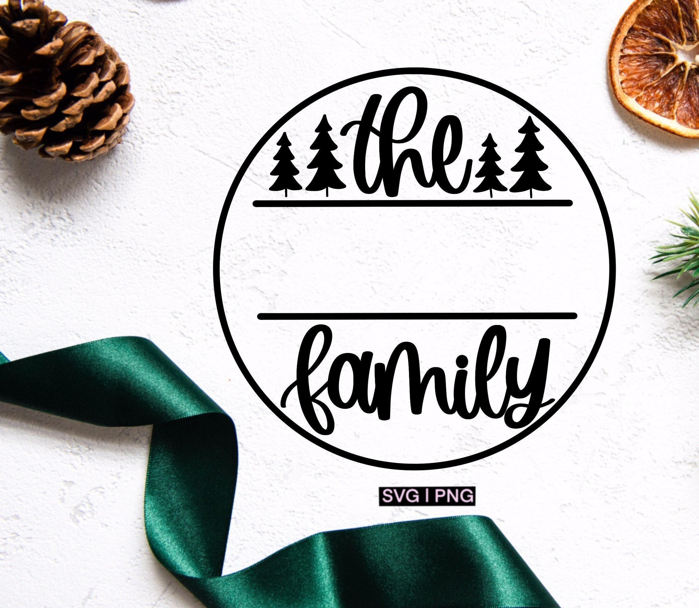 Christmas Family Name Svg Christmas Family Sign Svg Etsy