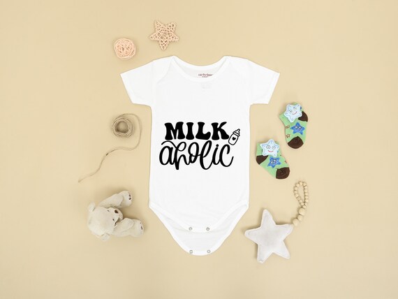 Milkaholic, Funny Congratulations New Baby Greeting Card Milkaholic, Funny Congratulations New Baby Greeting Card