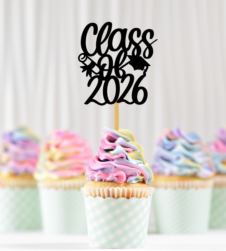 Class of 2026 SVG PNG | Graduation Cake Topper SVG | Senior Grad Cut ...