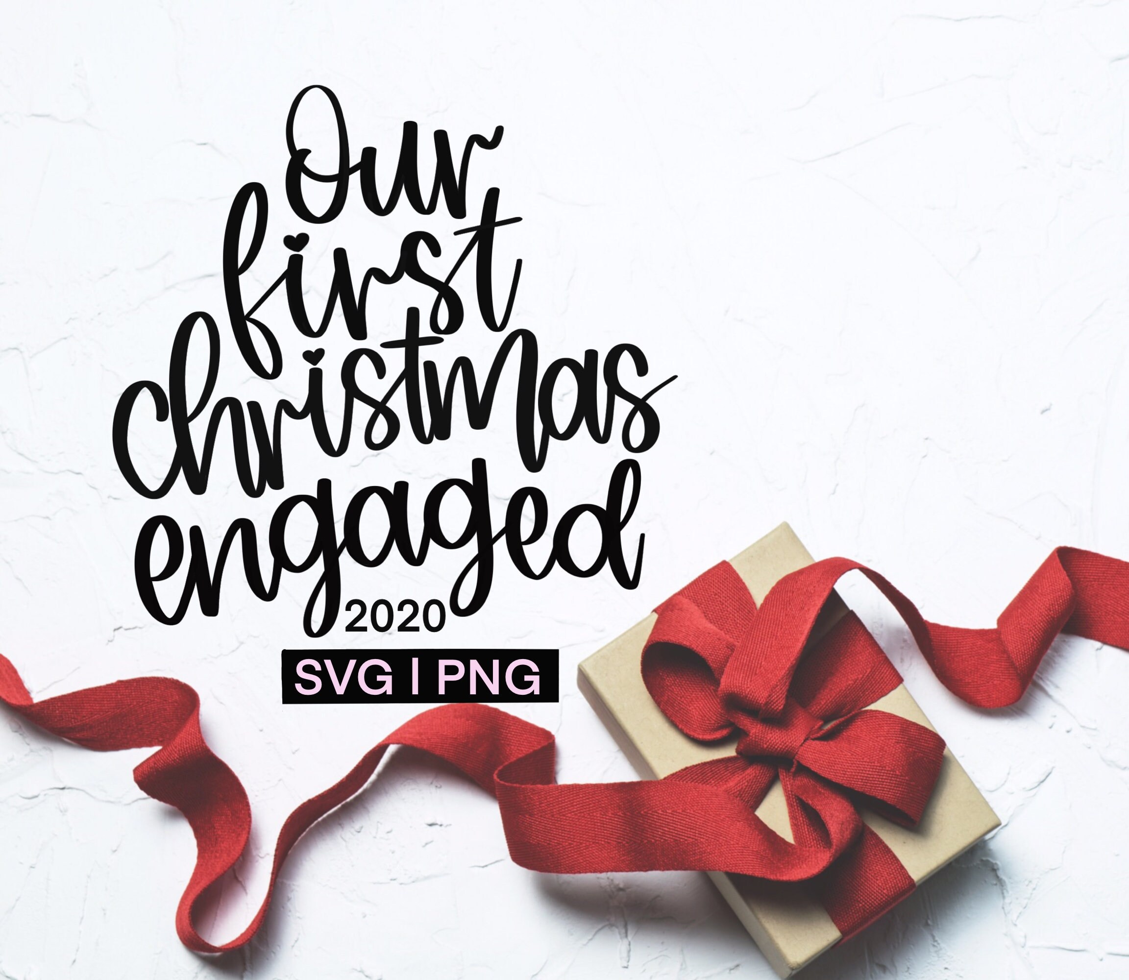 Our first Christmas engaged svg DIY ornament Christmas Etsy