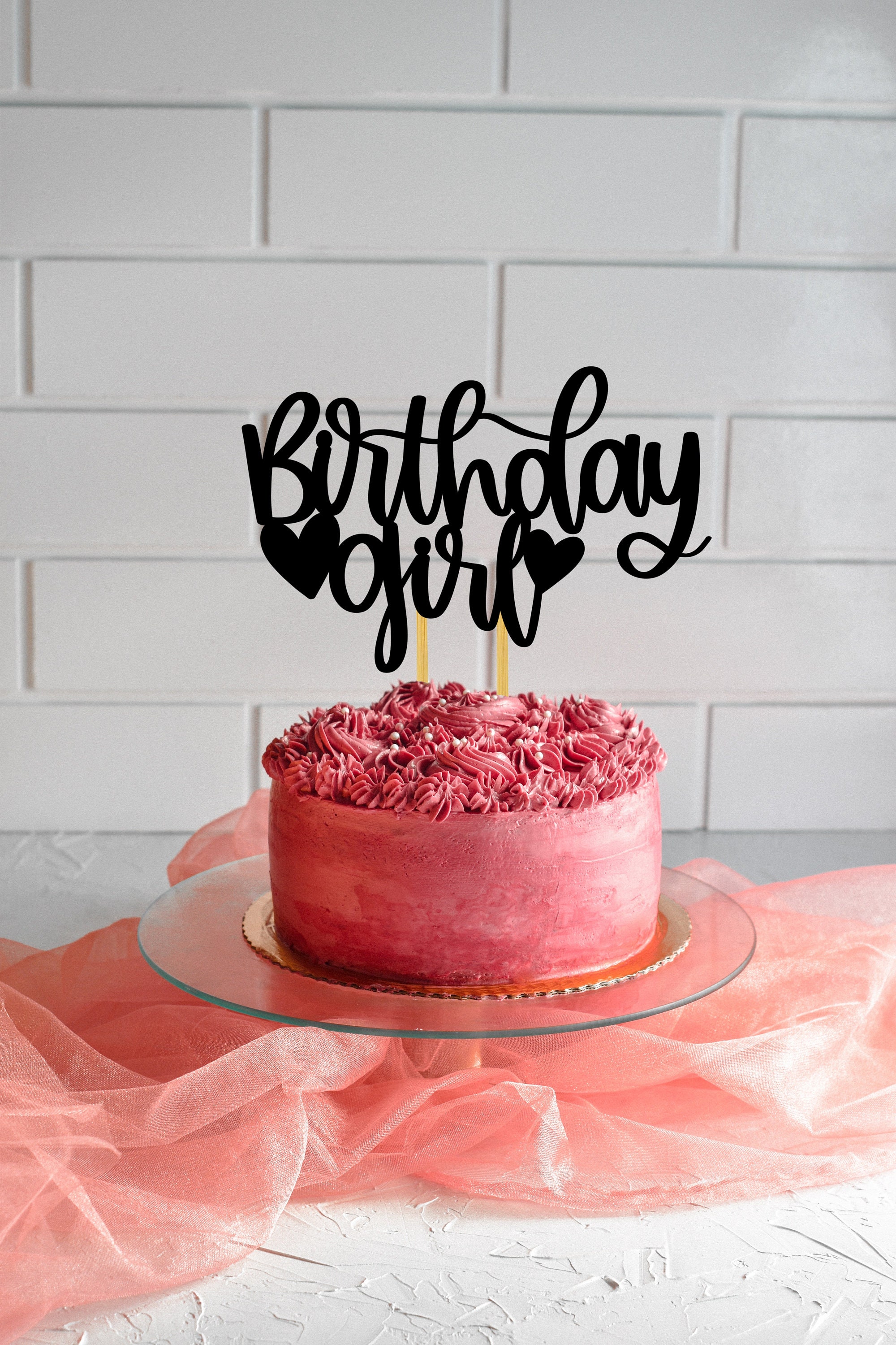 Birthday Girl SVG, Glamorous Birthday SVG, Happy Birthday Girl SVG,  Birthday Party, Cut File, Silhouette, Cricut