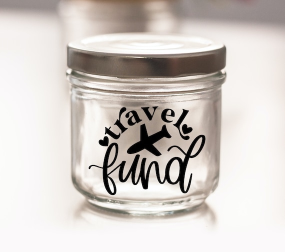 Adventure Fund Cut File for Savings Bank | Custom Travel Fund Vinyl Decal  Sticker SVG PNG JPG for Money Bank