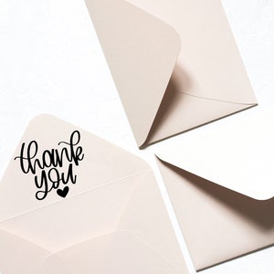 Thank you svg, thank you card svg, thank you heart svg, thank you clipart svg, hand lettered svg, thank you cut file, small business svg Bild 3