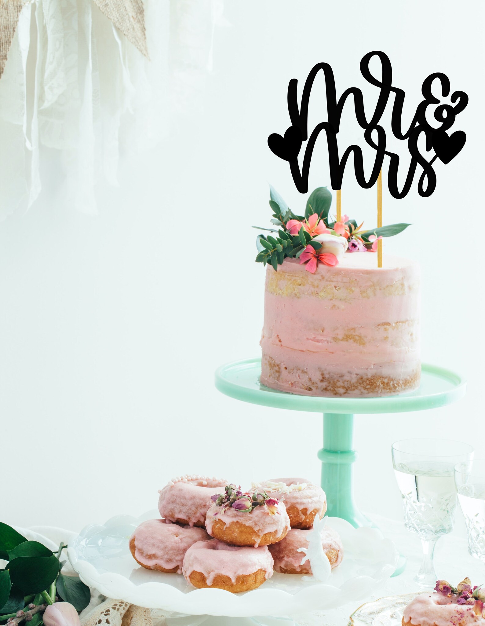 Mr & Mrs Cake Topper Svg, Wedding Cake Topper Svg, Bride and Groom Cake ...